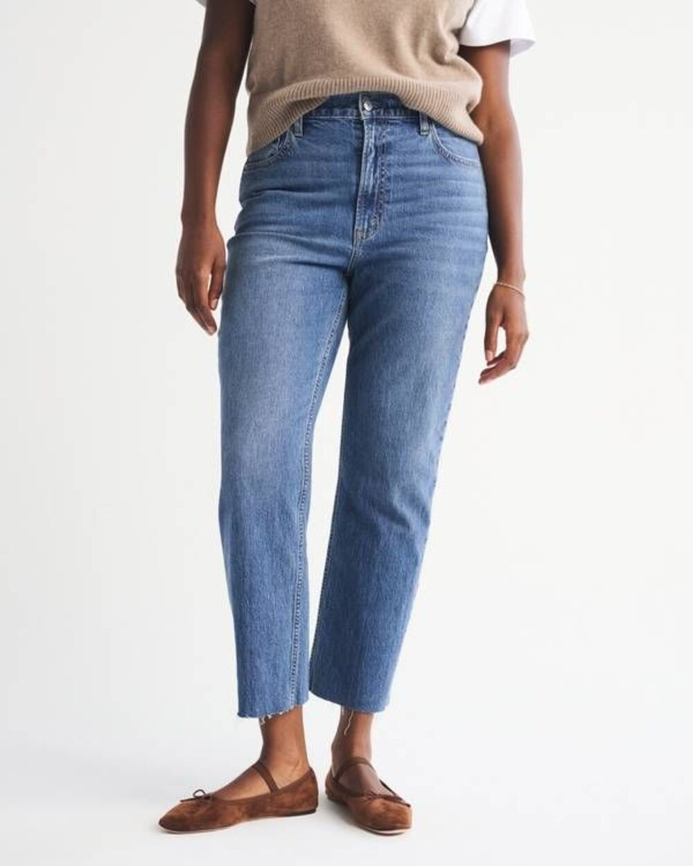 Abercrombie & Fitch Ultra High Rise Ankle Straight Jeans Size 4S